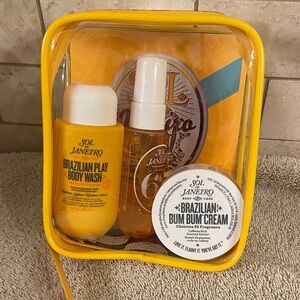 New* Sol de Janeiro Brazilian Body Wash and Cream Set - Yellow